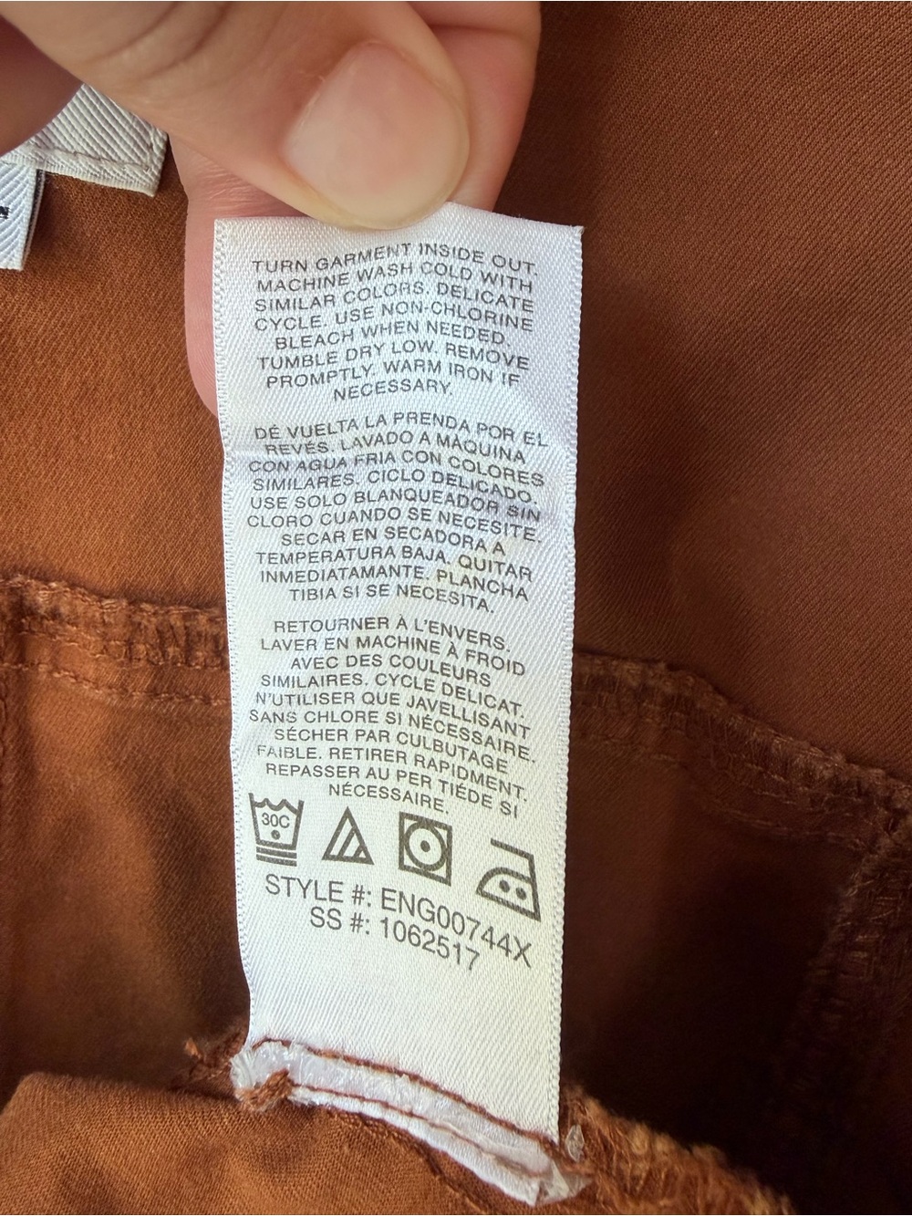 Kensie Rust Orange Utility Jacket - Picture 5 of 6